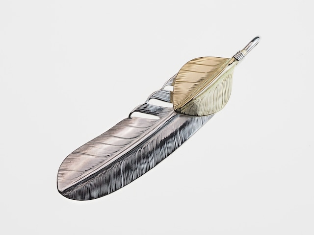 P-046  feather L （L）＋K18 Heart feather