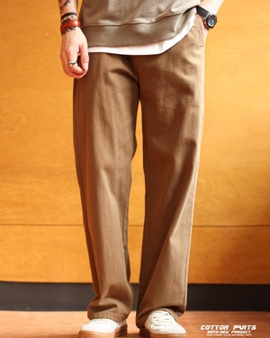 Vintage Style Workwear Casual Pants  K0410