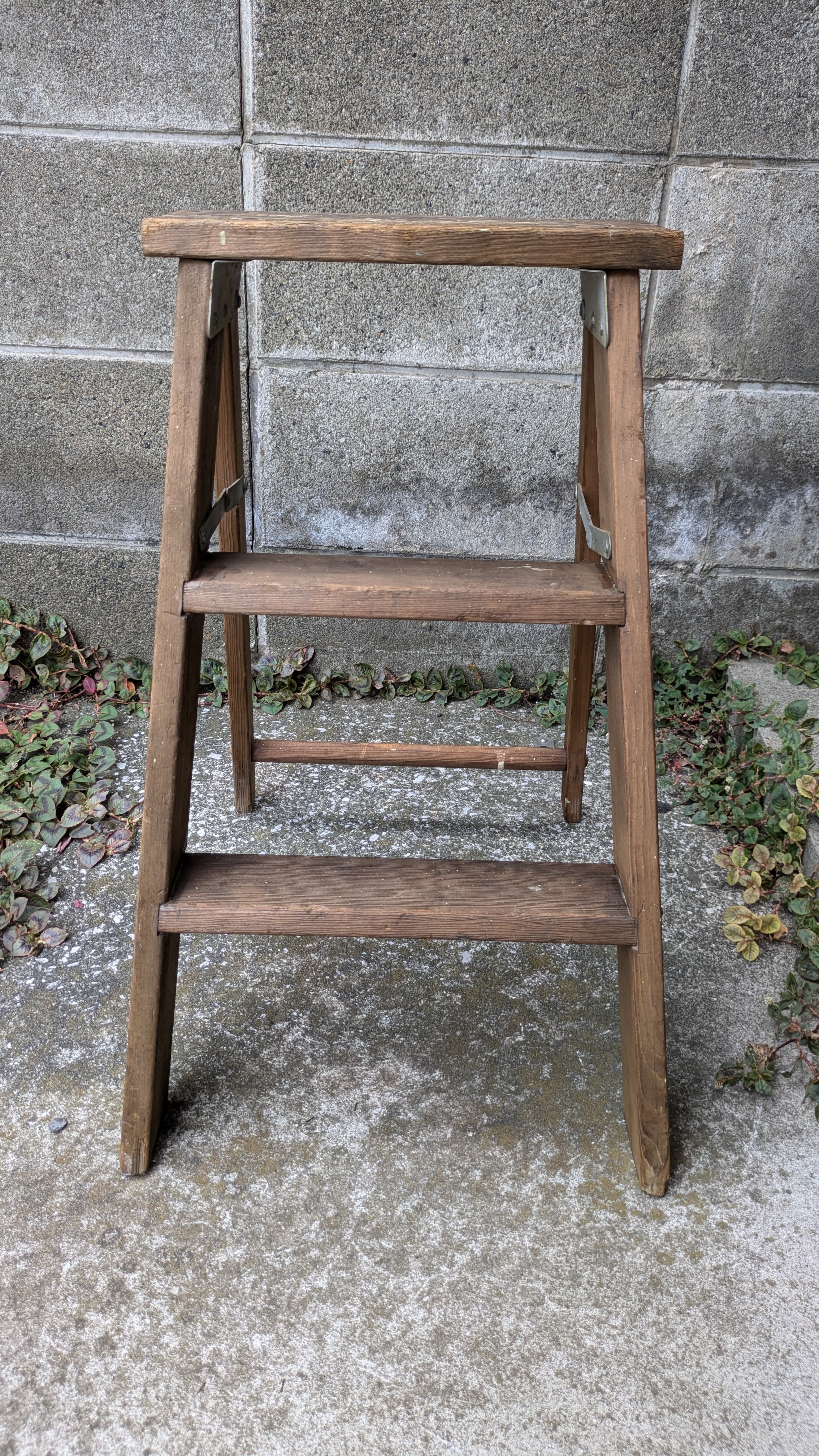 Vintage Wood Stepladder Stand USA ビンテージ ウッド Vintage Wood Stepladder Stand USA ビンテージ ウッド