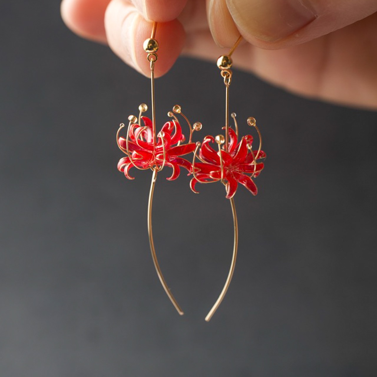 秋風と踊る彼岸花 | spider lily jewelry