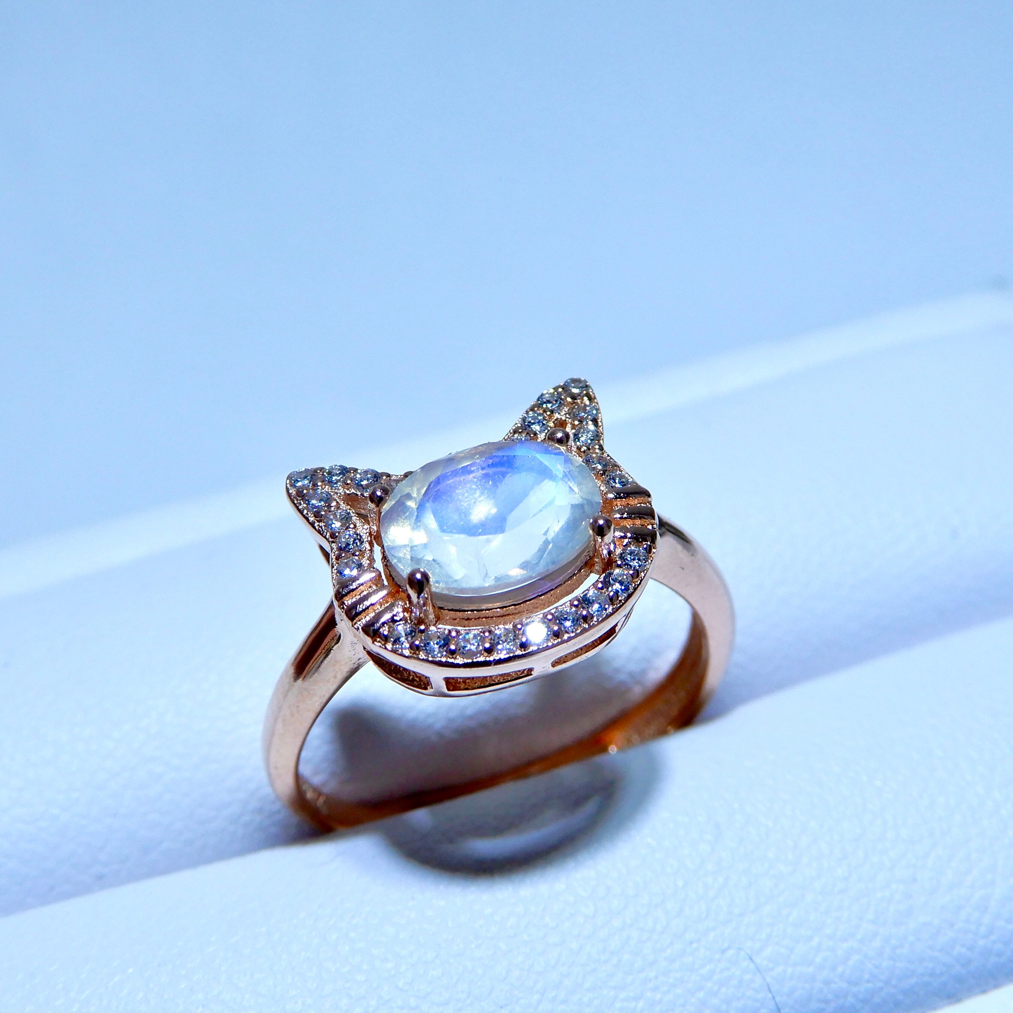 ねこRing♦︎ブルームーンストーン♦︎