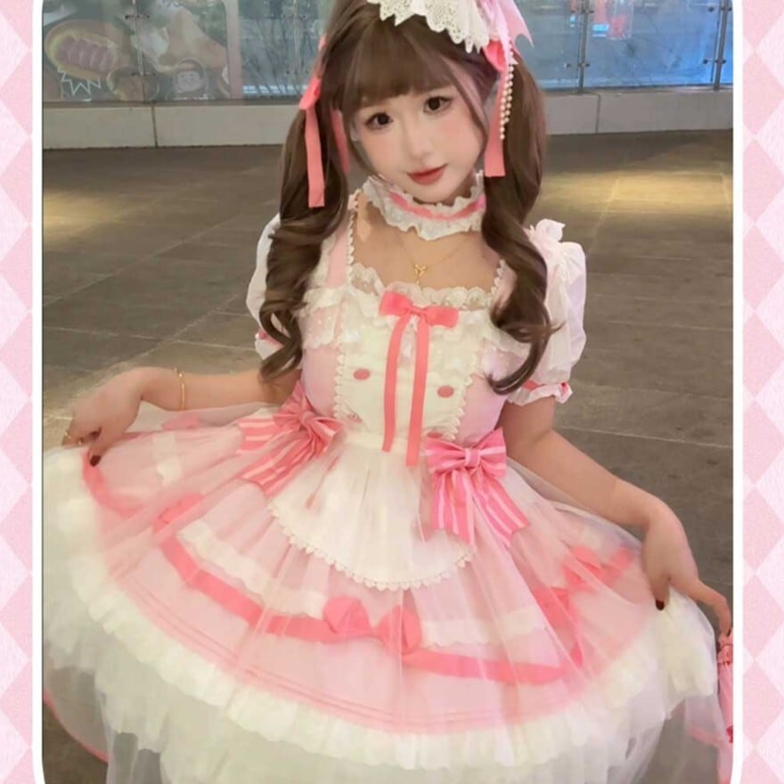 アイドル衣装 セットアップ 3点セット ワンピース バックリボン付き
