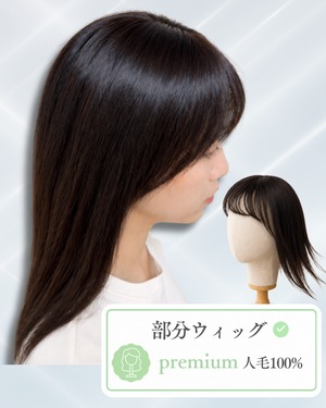 商品名【ララ】人毛部分ウィッグ