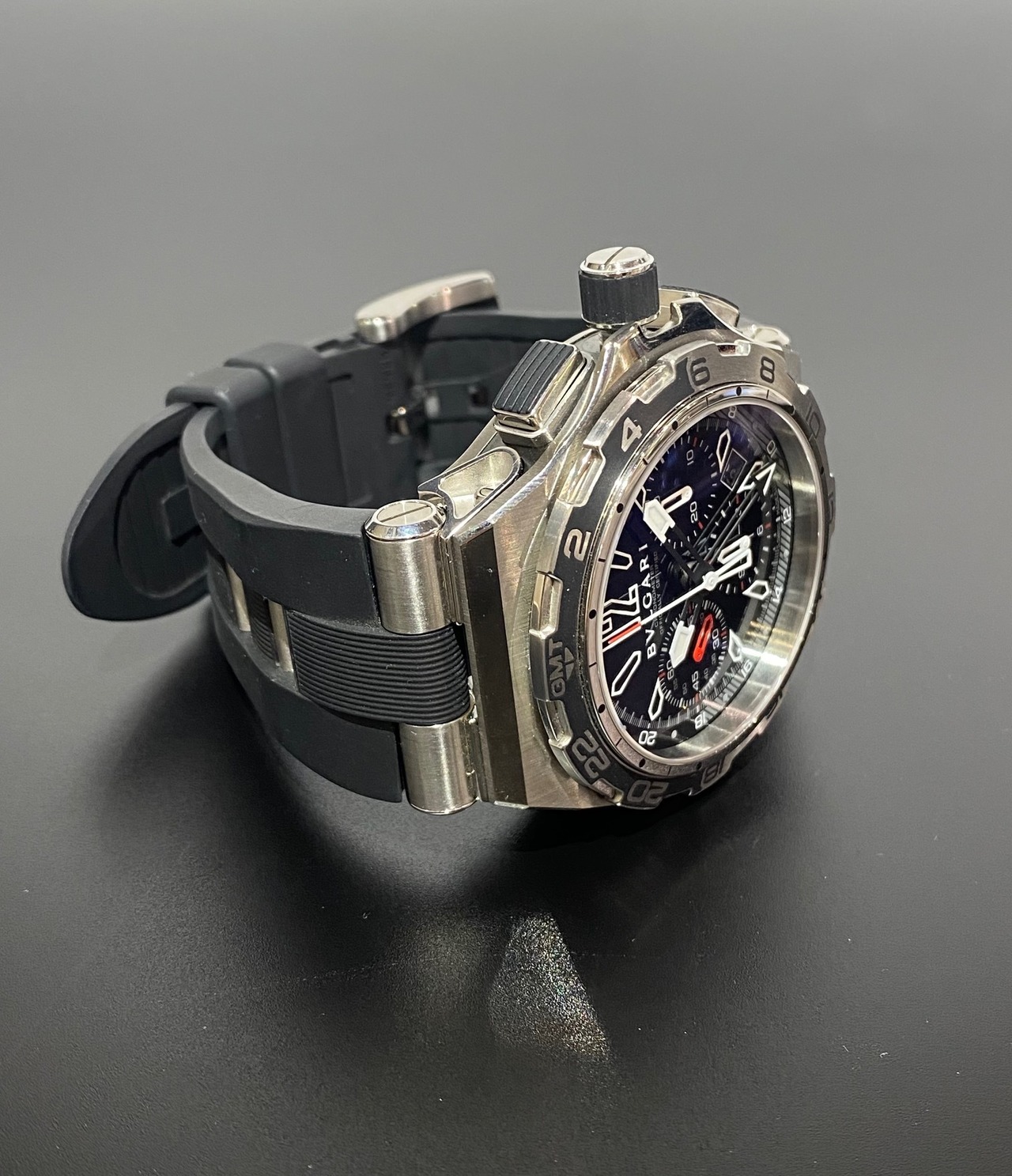 BVLGARI ブルガリ メンズ 腕時計 ディアゴノ DP45BSTVDCH/GMT