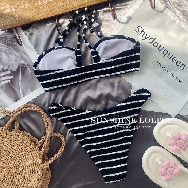 水着 ビキニ 三角ビキニ セクシービキニ ホルターネック 胸元 上下