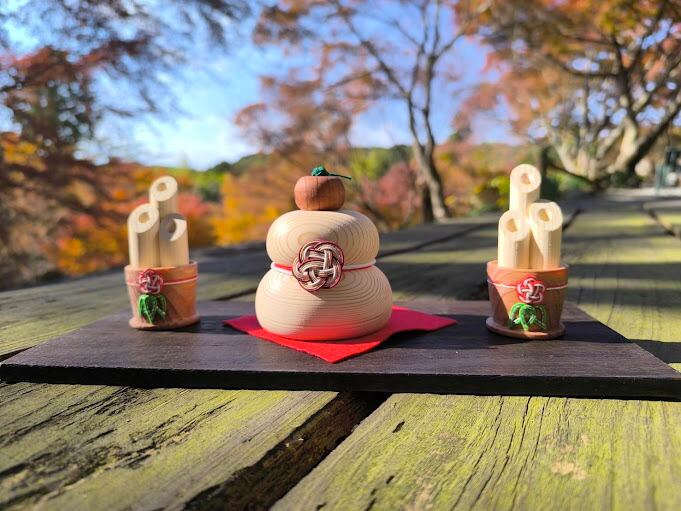 木製かがみもちセット【kicori】木工雑貨 鏡もち 正月 ハンドメイド