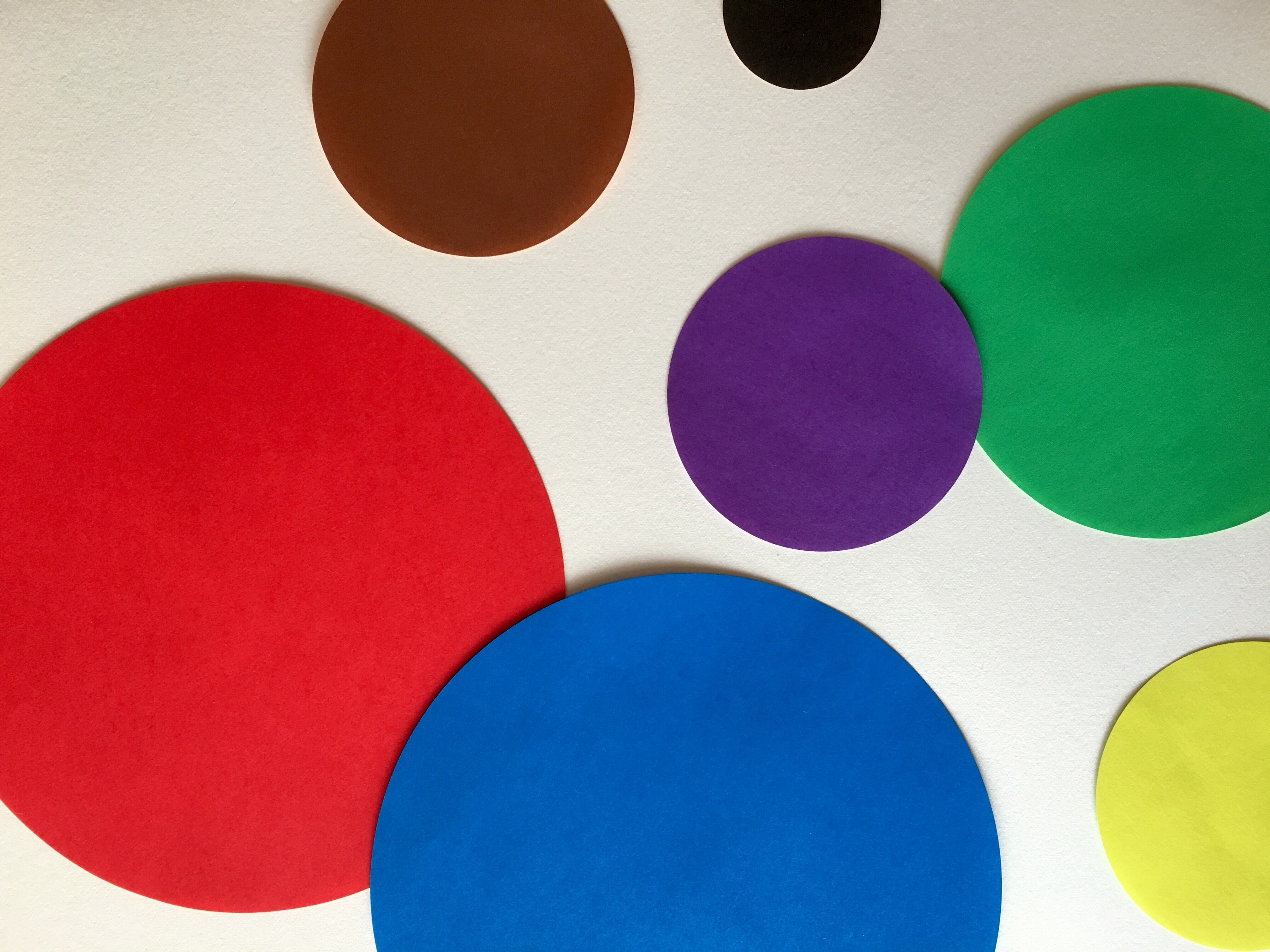 CIRCLE SHAPE COLORED PAPER