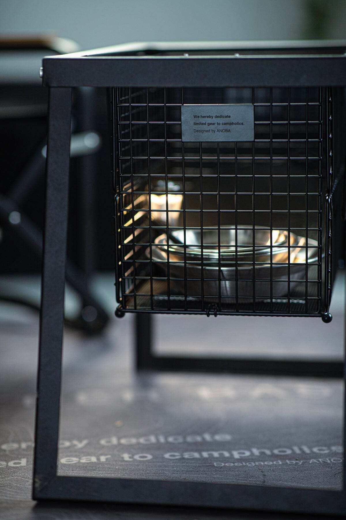 ANOBA 「フォールディングワイヤーバスケット M」 | Camp Shop