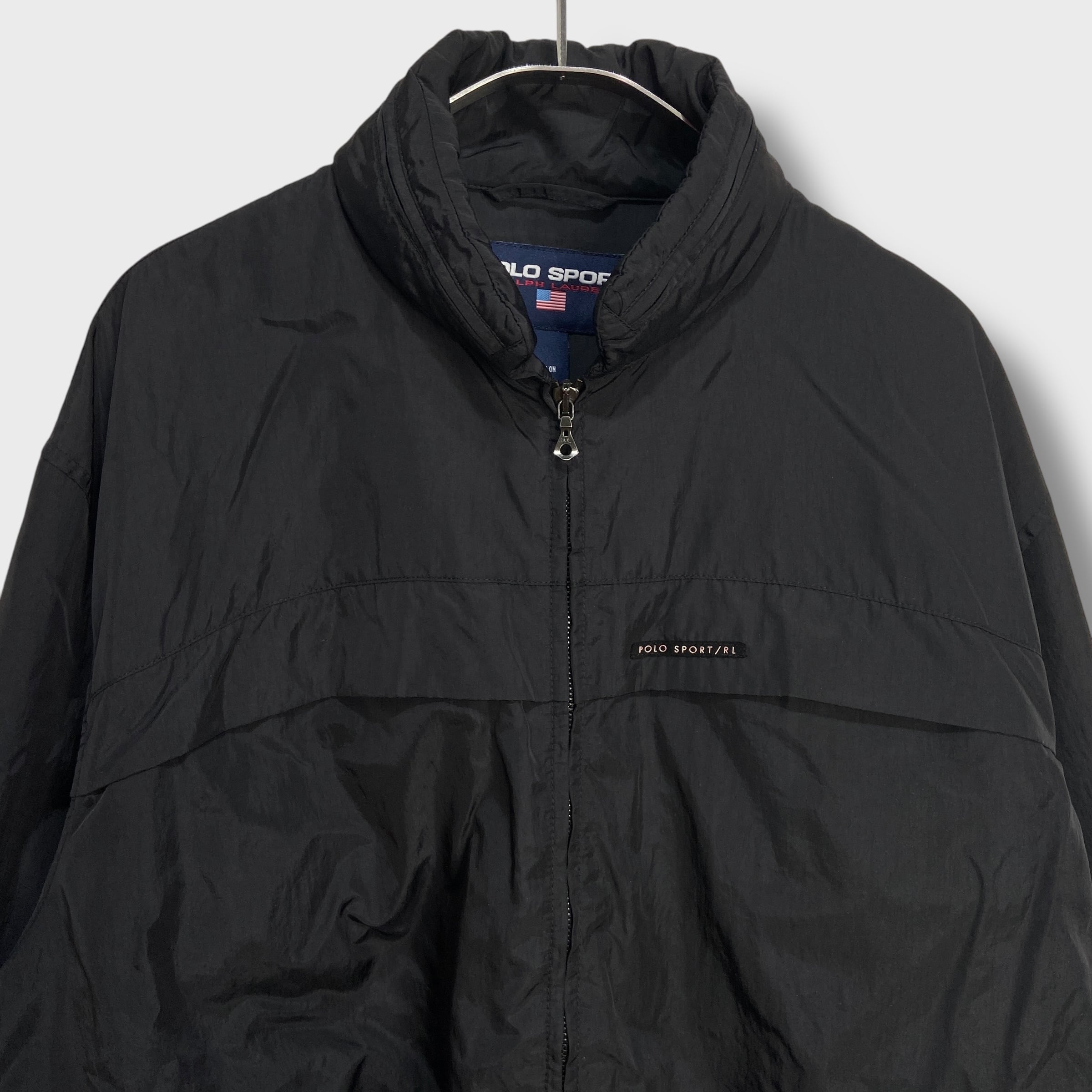 90s ポロスポーツ ナイロンジャケット ラルフローレン ブラック L