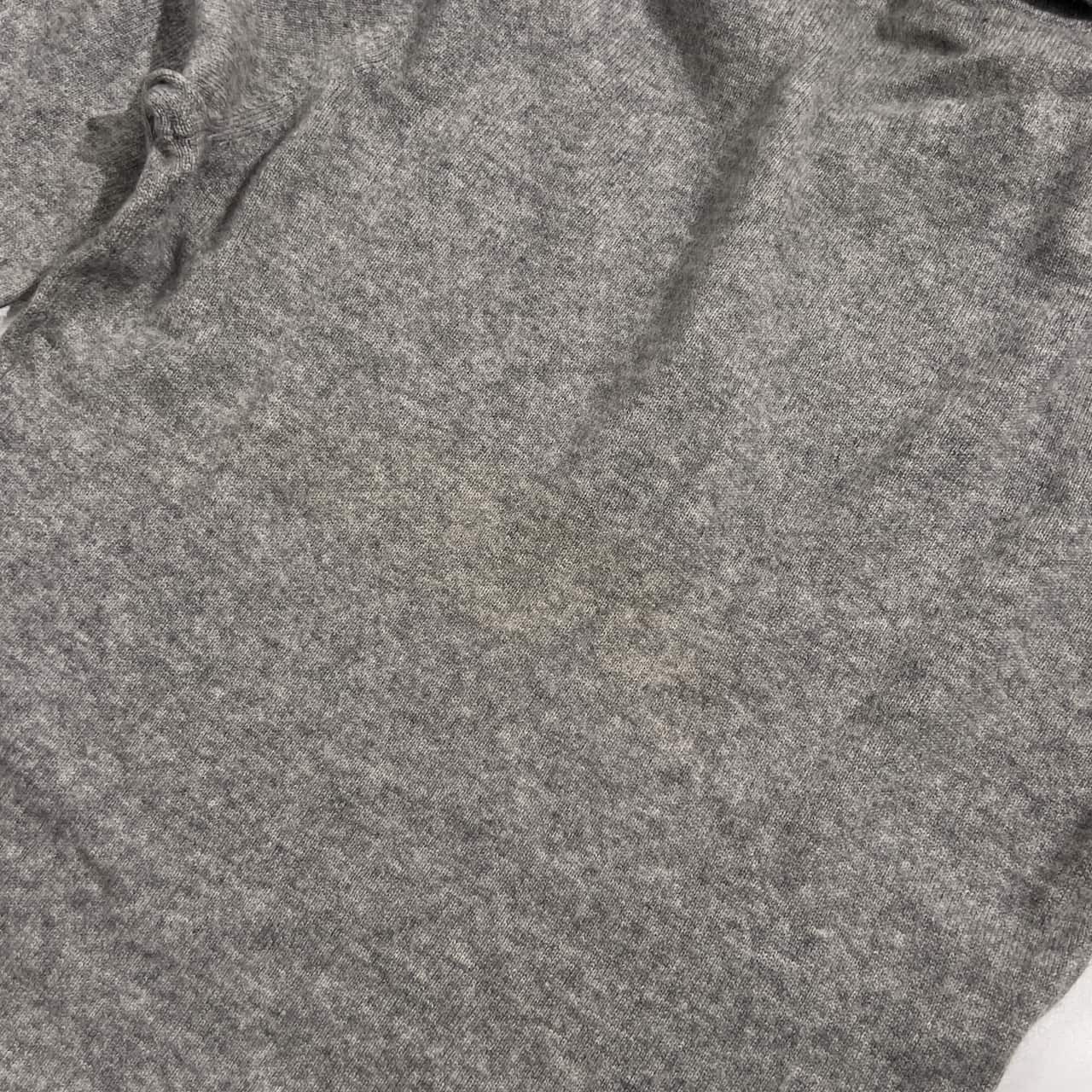 カシミヤ100% APPLETAPP アップレットアップ ポロ風 ニット セーター M/グレー レディース