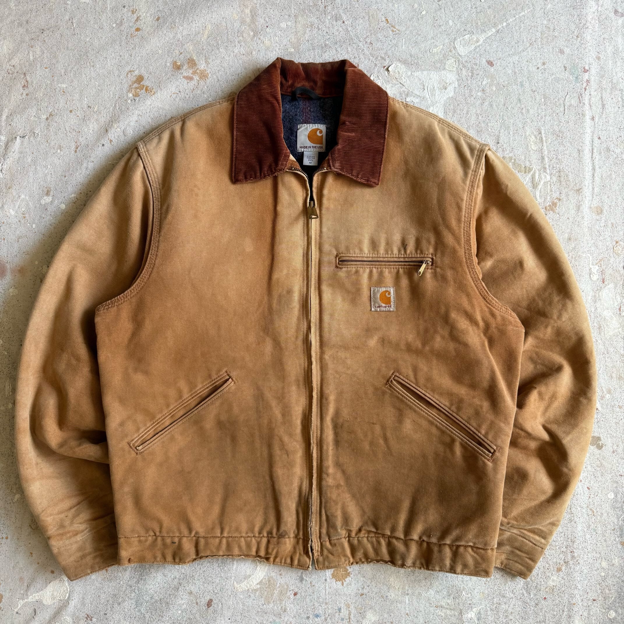 CARHARTT DETROIT JACKET M Made in USA Z261