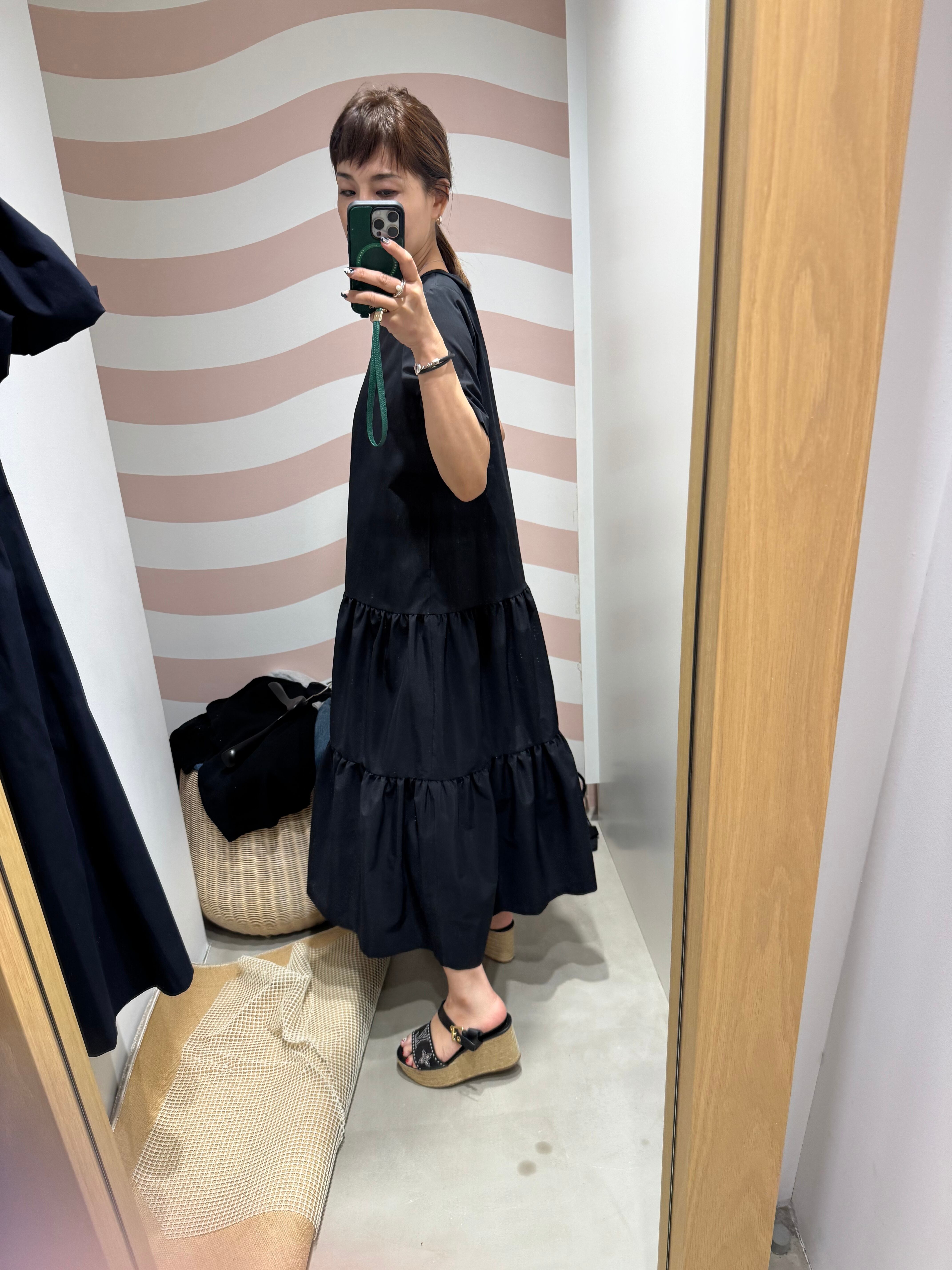 BORDERS at BALCONY SUMMER LIGHT DRESS 3色展開 | FLICKA ASHIYA