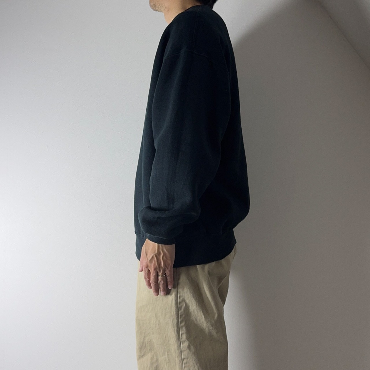 90s JERZEES super sweats black "made in USA" XL 古着 - 13