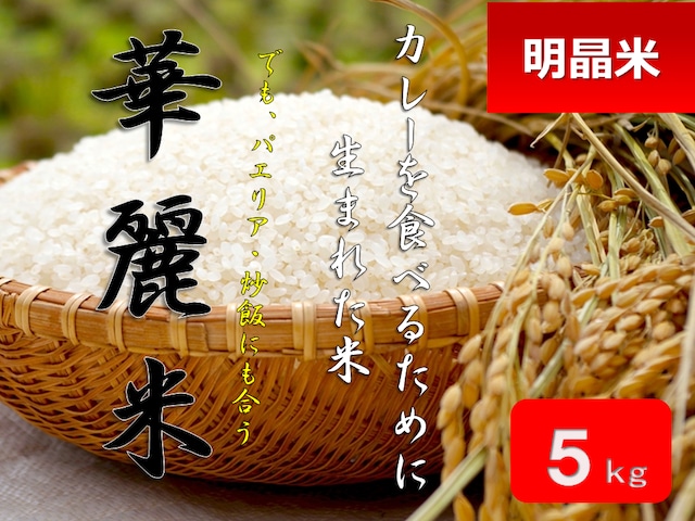 【令和5年産完売】「カレー・パエリア・炒飯に」華麗米（5kg）