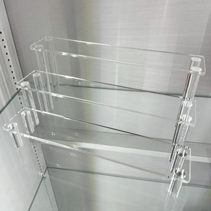 【受注生産】ディスプレイ雛壇 30cm 3段 クリア