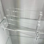 【受注生産】ディスプレイ雛壇 30cm 3段 クリア