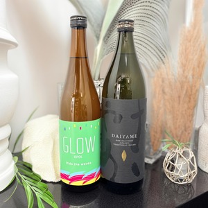【御挨拶・ご贈答用に】フルーティー芋焼酎  GLOW EP05　25%720ml  &　だいやめ～DAIYAME～ 900ml　２本セット