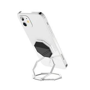 【在庫のみ】スマホリング スマホスタンド 折りたたみ 360度回転 薄型 粘着テープ式 携帯電話 iPhone/Android/switch/kindle/ipadタブレット 種機器対応 (シルバーホワイト)