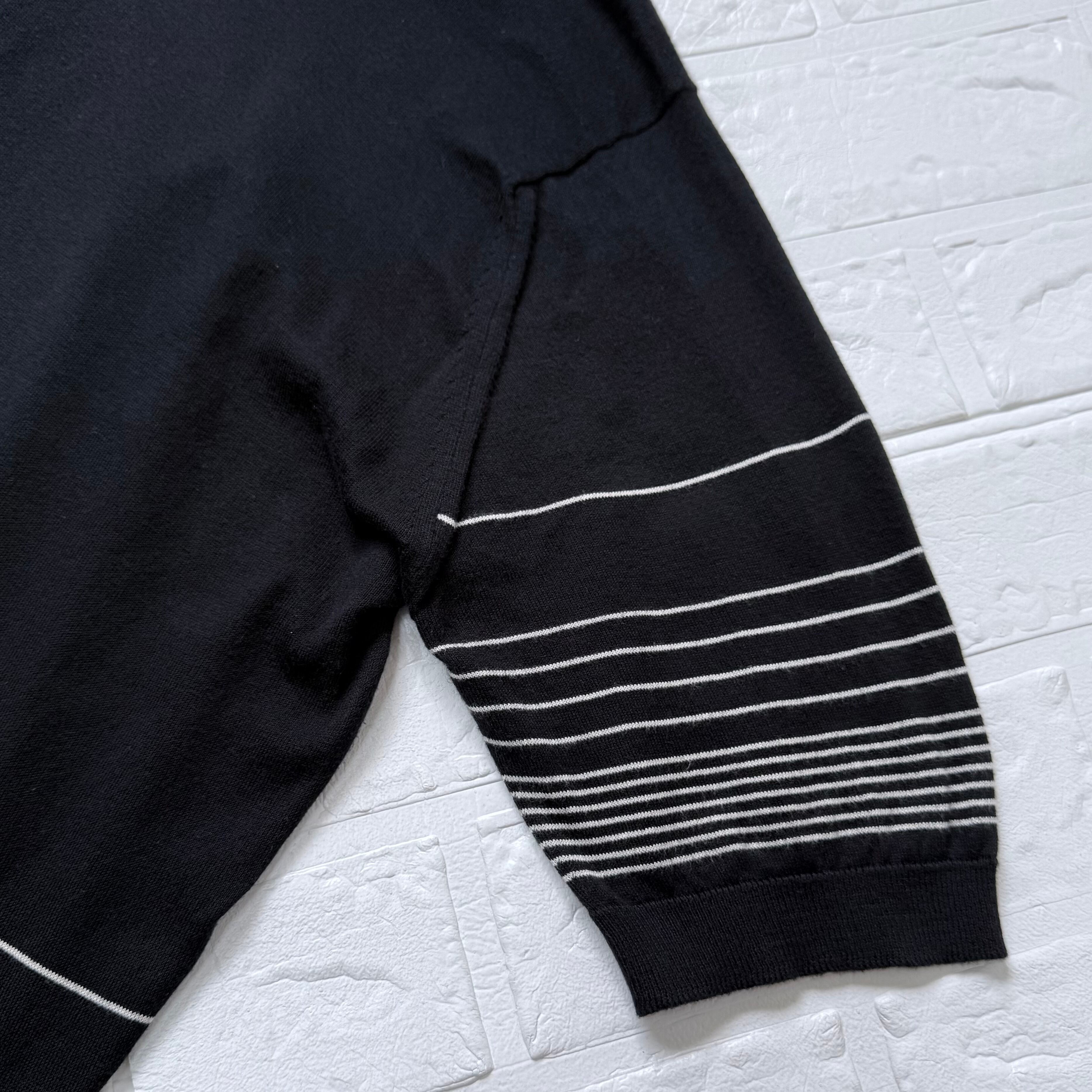 JOHN SMEDLEY 旧タグ シーアイランドコットン パネルボーダー 半袖