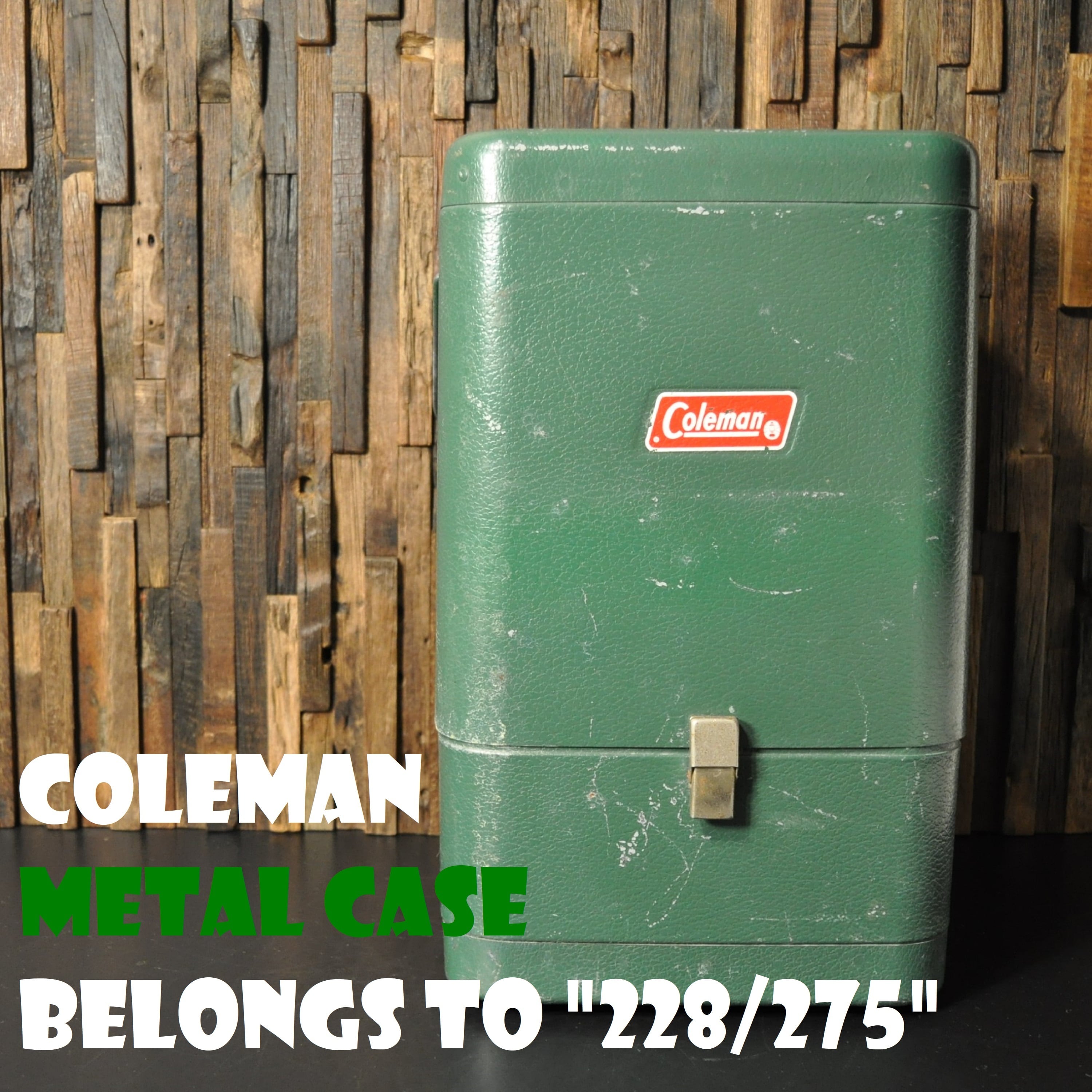 Coleman ガルウィングケース（228/275適合） コールマン ガルウィング メタルケース グリーン ビンテージ 228/275