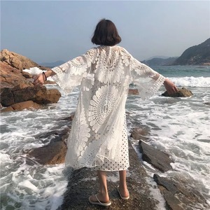 see through lace cardigan