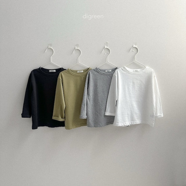 Lラス1《即納》送料無料 【digreen】new basic T-shirt