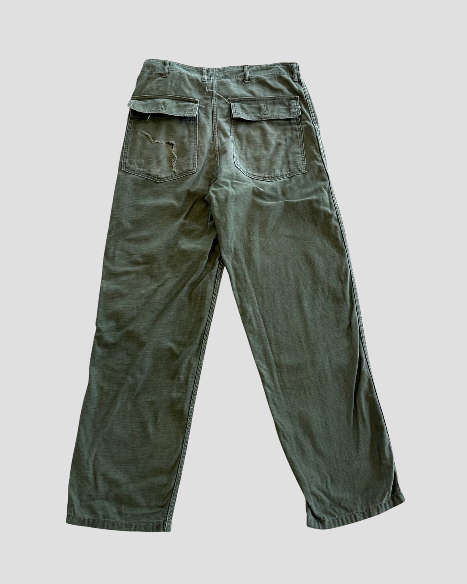 パンツ 1960's \"US.ARMY\" OG107 Baker Pants 60s '68 US ARMY OG-107 UTILITY BAKER PANTS with ALUMINUM