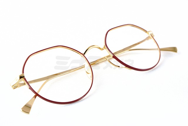 KameManNen メガネ KMN-5501 GD/RD クラウンパント クラシカル カメマンネン 鯖江 日本製 正規品-4枚目