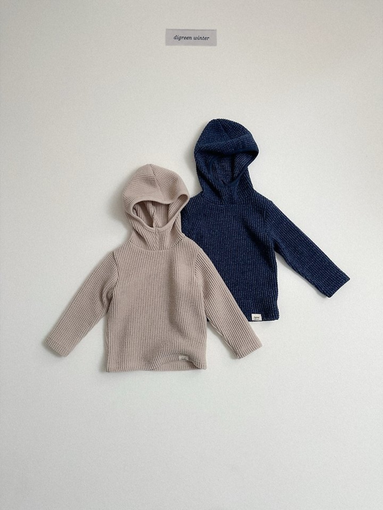 〖取寄〗韓国子供服 / 26winter / Digreen / ワッフルフーディー / キッズ / 冬服 *S~2XL*