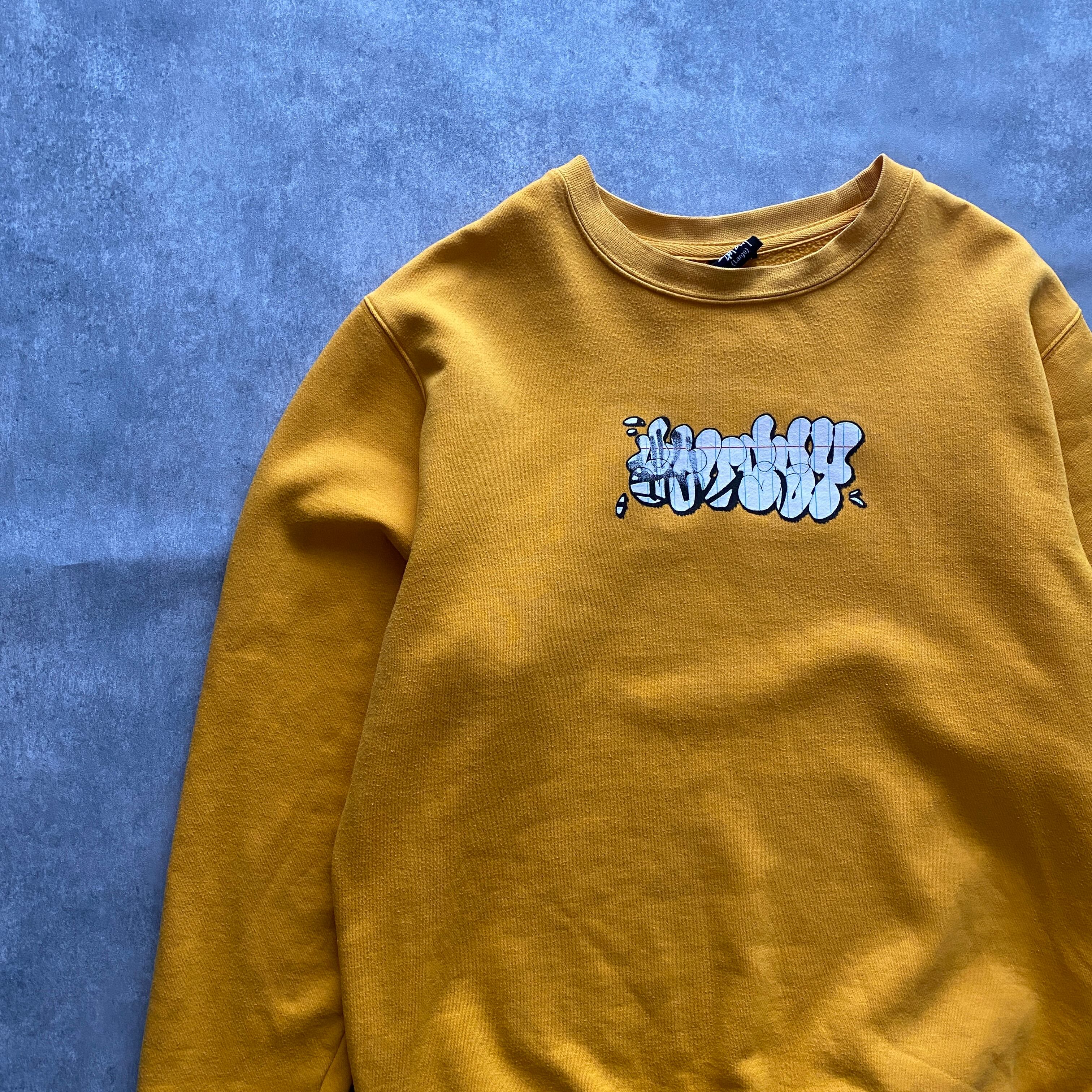 90's old stussy ステューシー スモークイニシャル 両面プリント ...