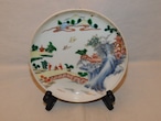 伊万里色絵五寸皿(１枚) Imari collard porcelain one plate(landscape)