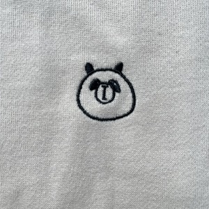 【無言のあいさつ。】「話しかけやすい」を創る袖パンダ ボア刺繍 ゆるだぼ スウェット【優しい繋がり】