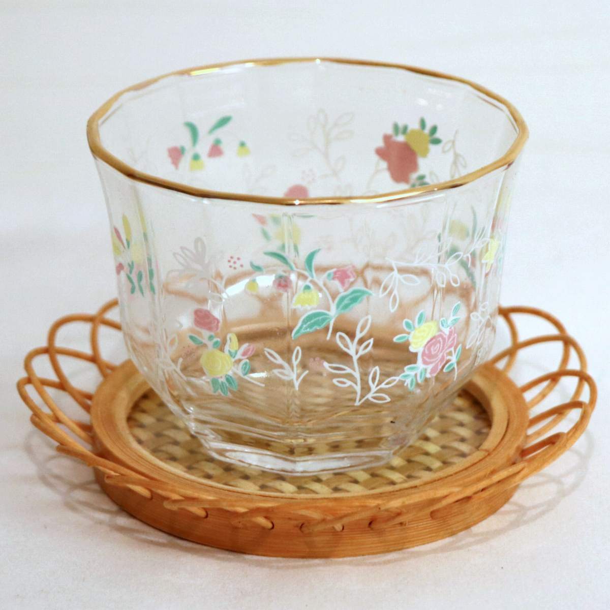 冷茶器5客セット・グラス・茶托・No.200619-67・梱包サイズ60