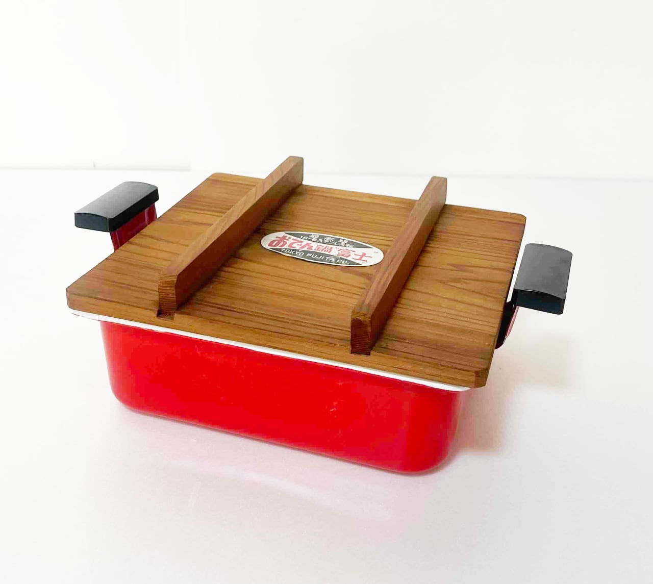 昭和レトロ ホーロー鍋 おでん鍋 レッド【Z-K5555】 | 六感堂 －昭和