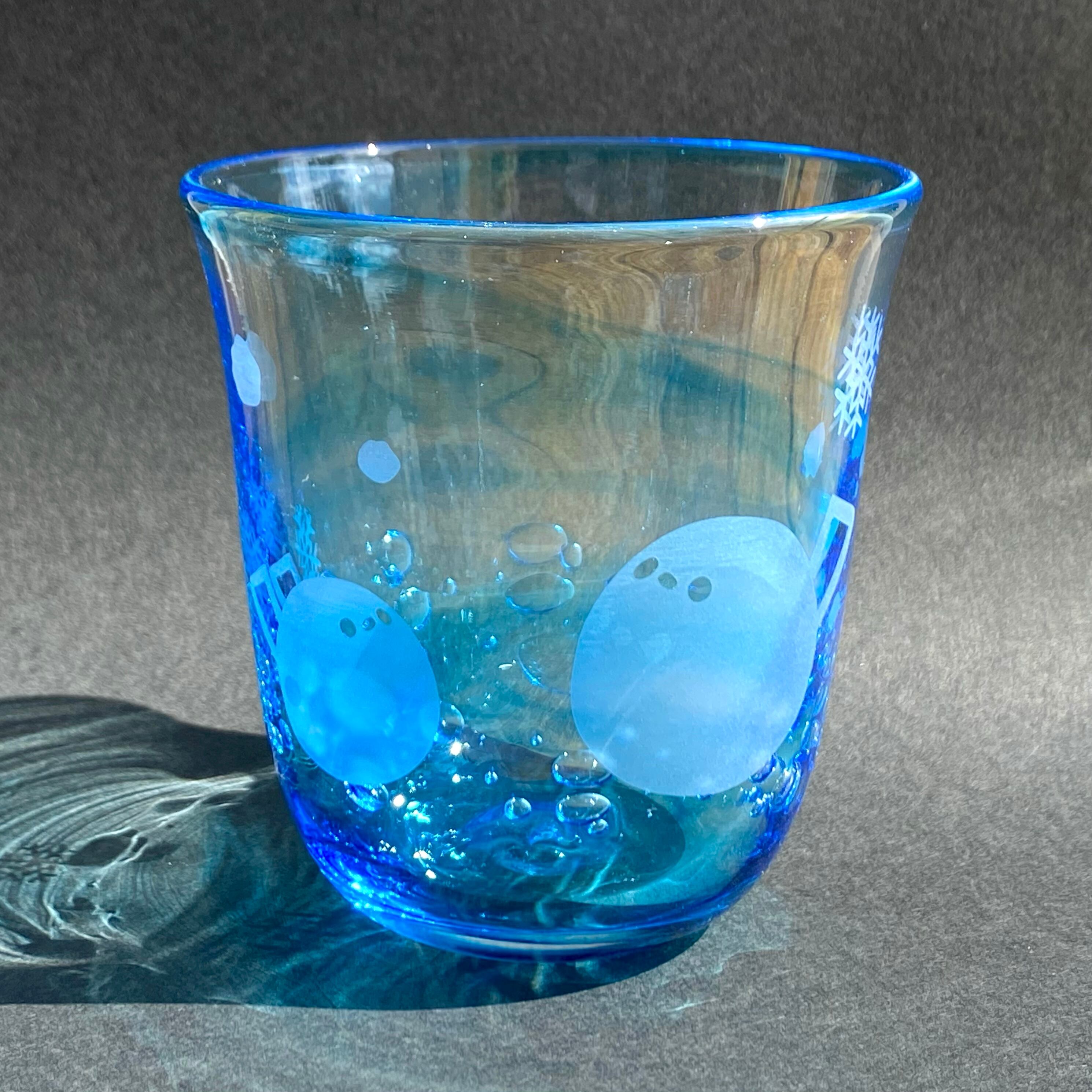 シーグラスアート♡冬のレアカクテル♡　南天　雪うさぎ　シマエナガ　【アートＬ判】 5645c9ce0c4c78f20afca66ab0db98