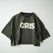 〈 GRIS 24SS 〉 Wide T Shirt "Tシャツ" / Charcoal / size L&XL