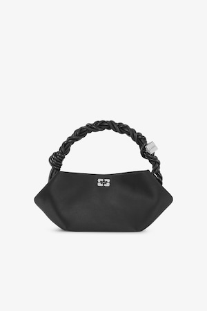 【25SS】GANNI ガニー / BLACK SATIN MINI GANNI BOU BAG / バッグ