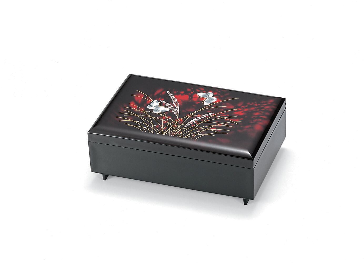 37-2608 匠宝石箱 オルゴール付 舞扇 Takumi Jewel Box with Music Box