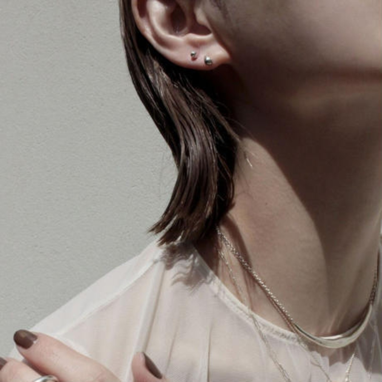 Soierie ソワリー / norme drop tiny pierce (Silver) / ピアス - 3