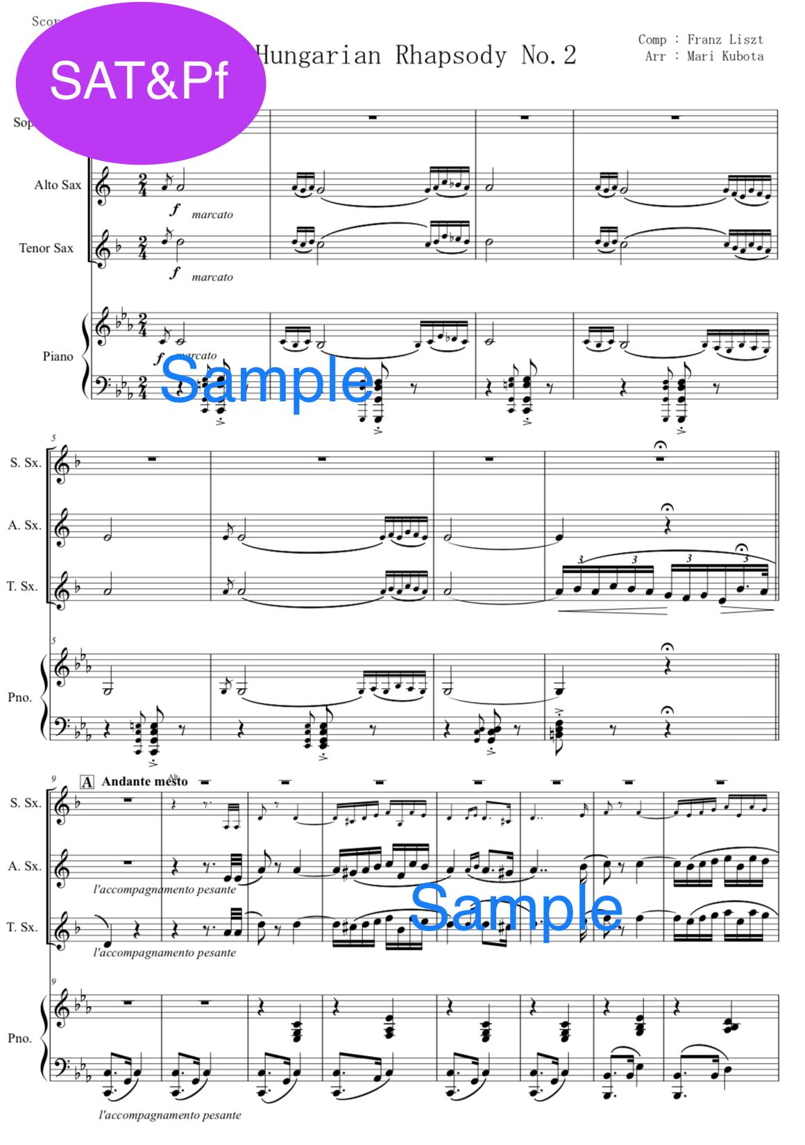 ハンガリー狂詩曲第2番 / リスト Hungarian Rhapsodies No.2 / Lizst