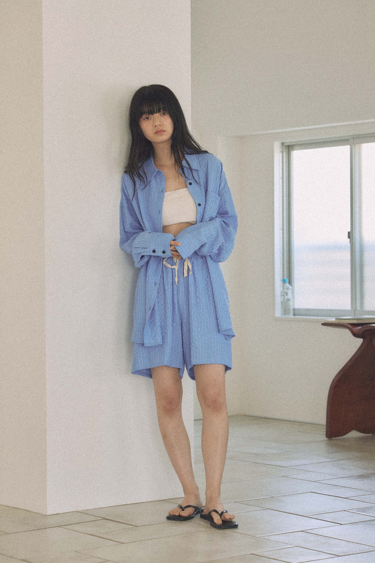 DU260507 Stripe Short Pants【set up可】