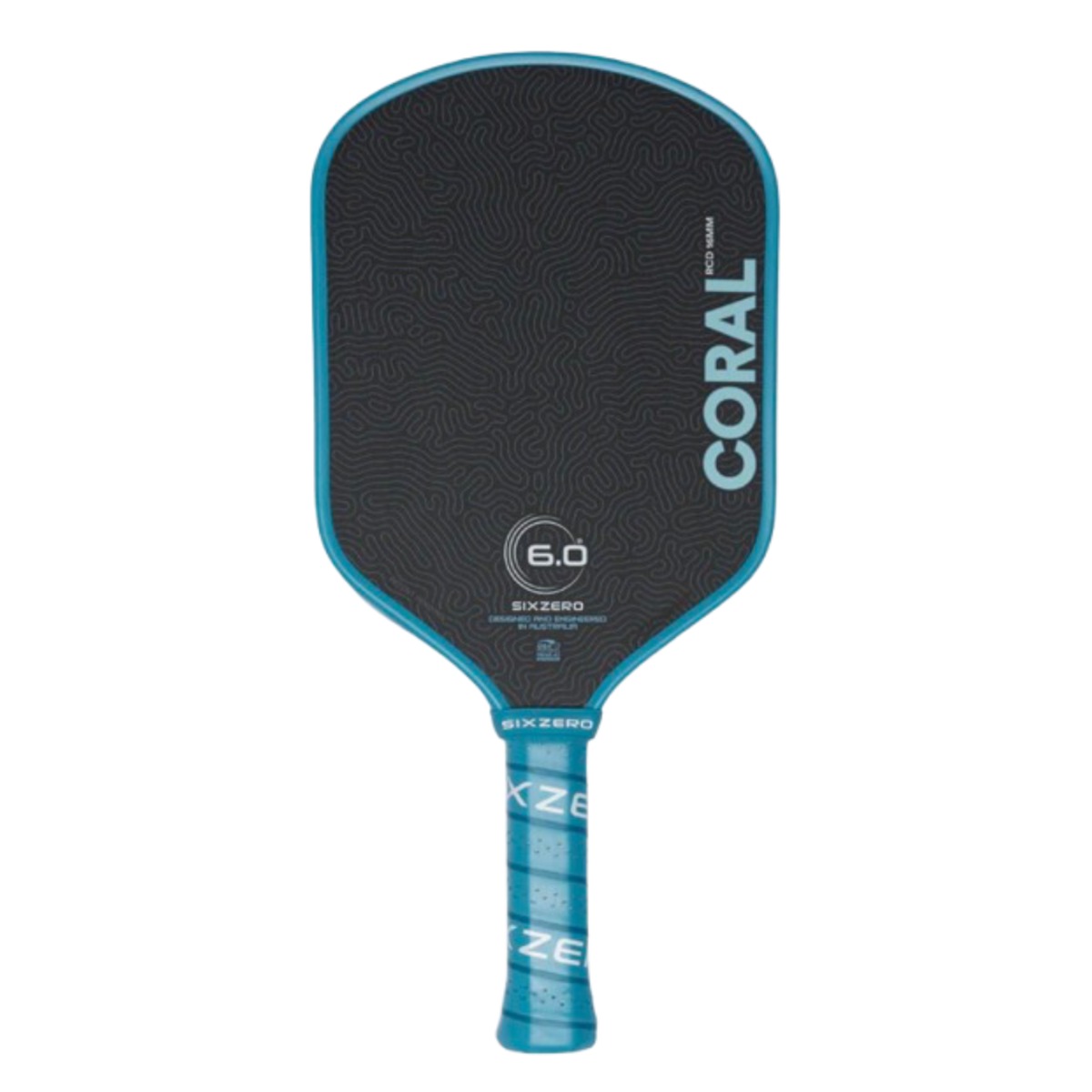 SIXZERO Coral Hybrid 16mm Ocean Blue ピックルボールパドル | SANNO