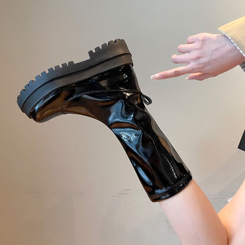 薄手ブーツスプリングオータムレッド 靴 シューズ 春物 秋物 部族の婦人靴83618473780