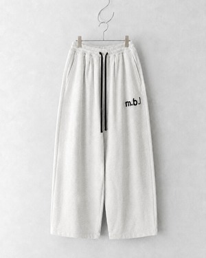 my beautiful landlet DAMAGE SWEAT WIDE PANTS OATMEAL