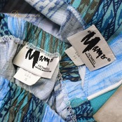 フラダンス 衣装 MAMO HOWELL マモハウエル ワンピース ドレス ブルー系 スカート セット ノースリーブ 柄 ハワイアンプリント アロハ フラ ダンス かわいい 青 水色 緑 茶 華やか ダンス衣装 イベント ステージ グリーン系 ブラウン系