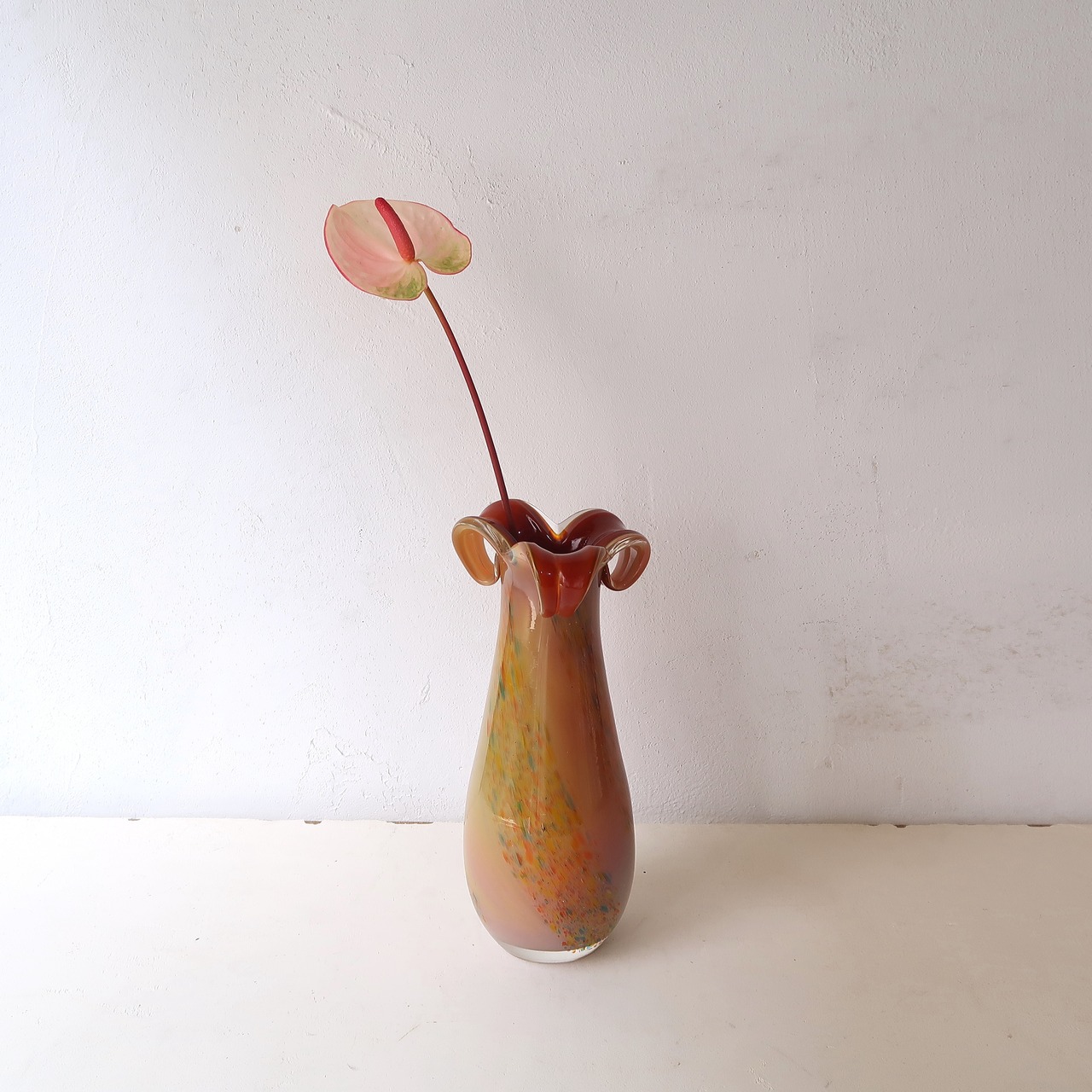 テラコッタマーブルの花瓶