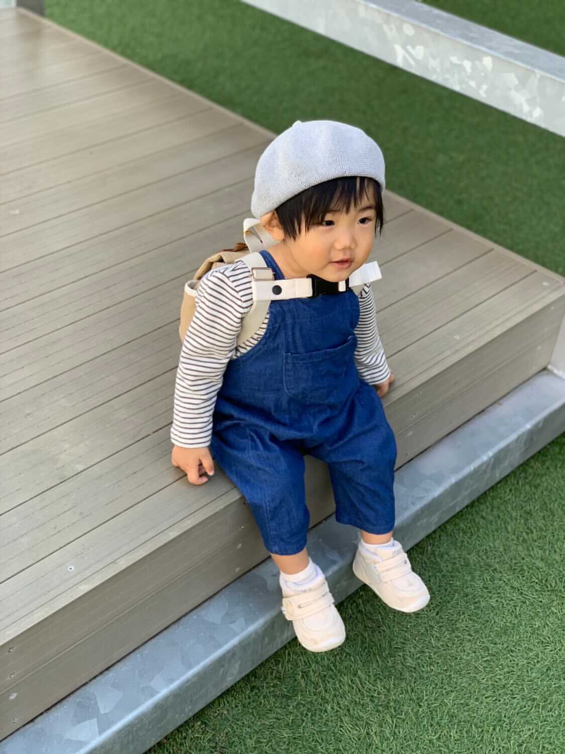 ベビーリュック　ベージュ