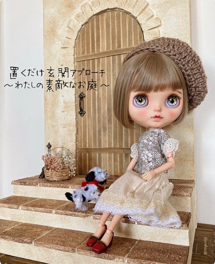 ミニチュア ドールハウス 背景ボード 壁 床 ブライス リカちゃん ミニチュア ドールハウス 背景ボード 壁 床 ブライス リカちゃん