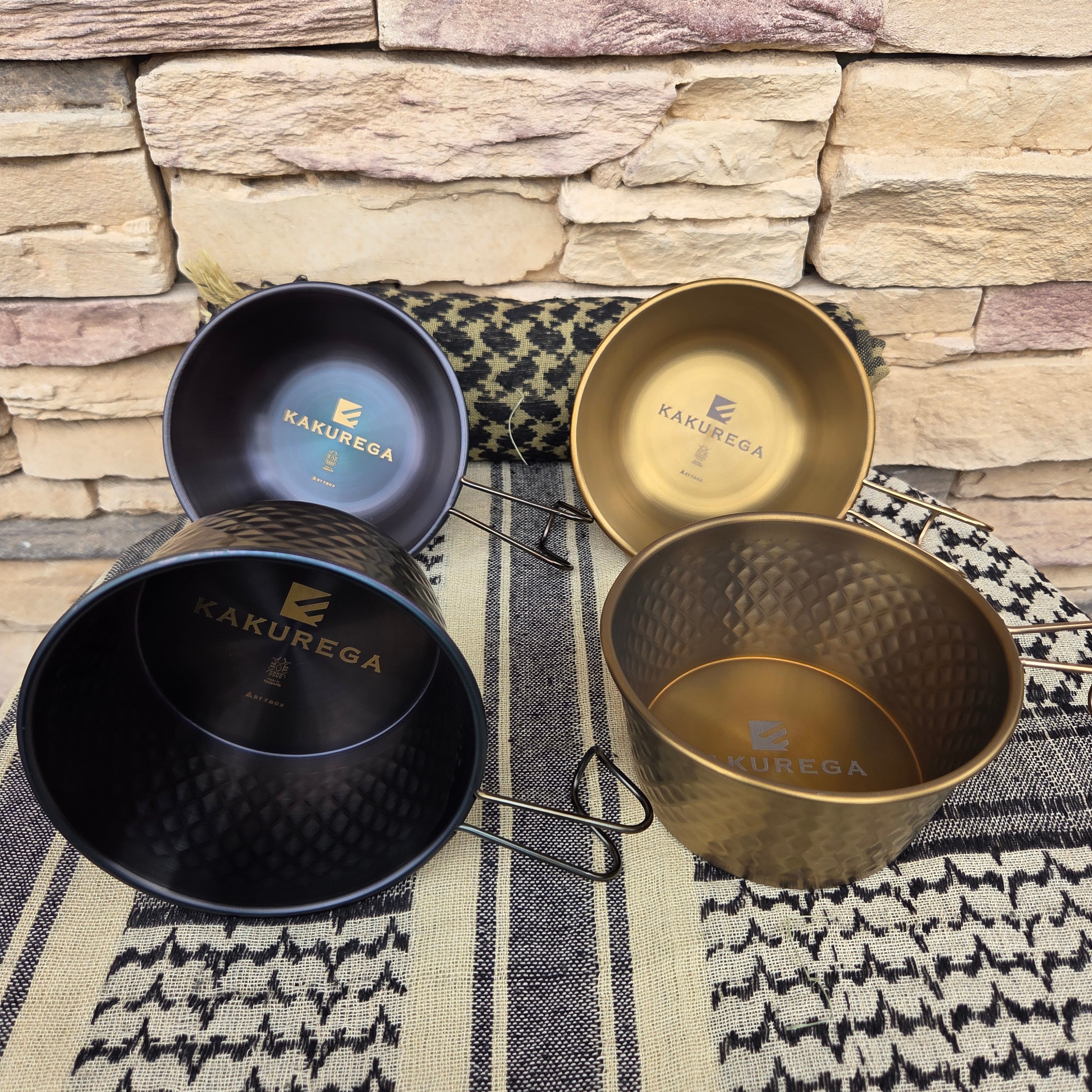 KAKUREGA カクレガ】チタンシェラカップ（ゴールド仕上げ）（300ml