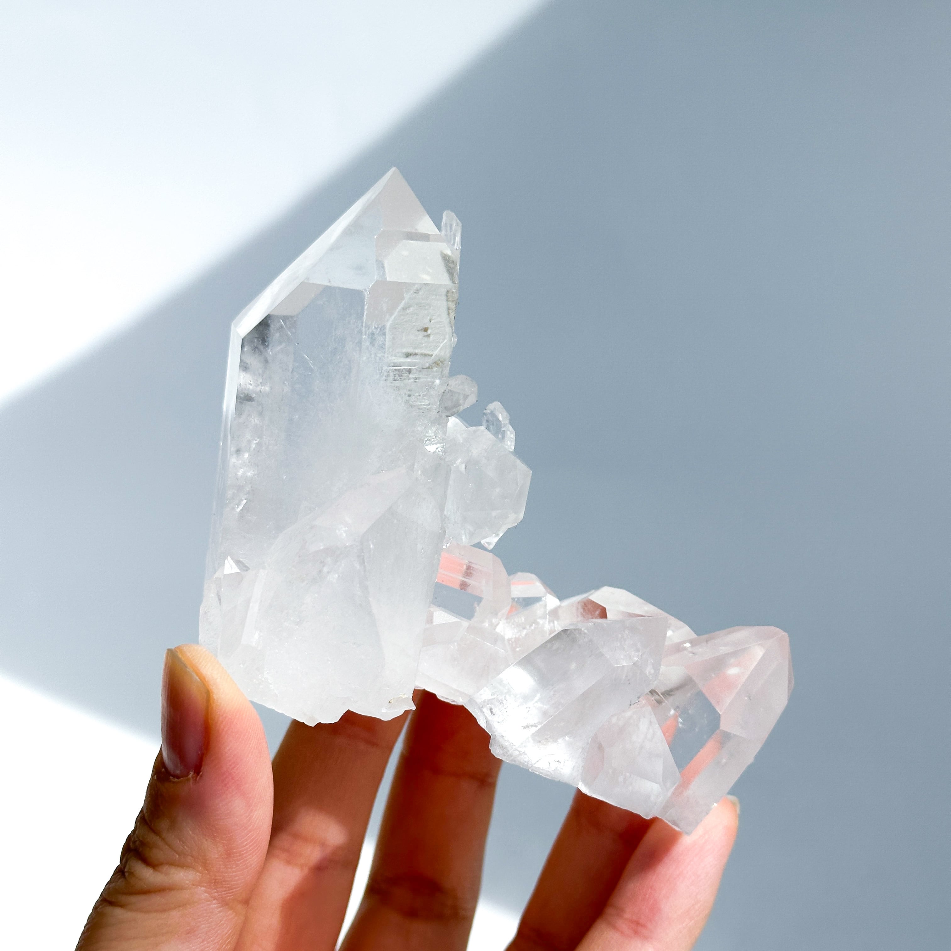 大きな結晶◎ゼッカ産水晶クリアクォーツ クラスター93◇ Clear Quartz